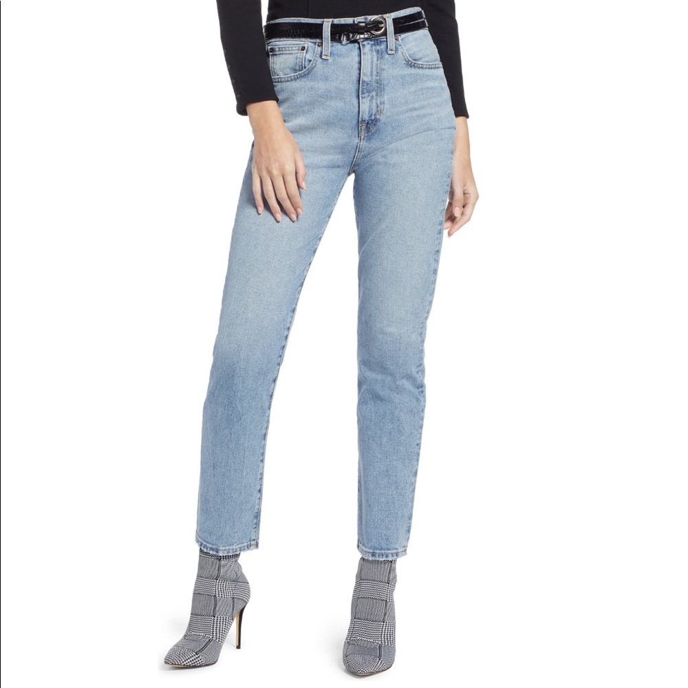 Something Navy High Rise Cigarette Ankle Jean